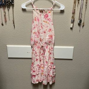 Pink and Cream Floral Dress
